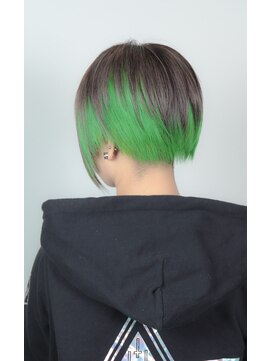 クリップ ジョイント ゴッド(CLIP JOINT GOD) グリーンインナーカラースタイル