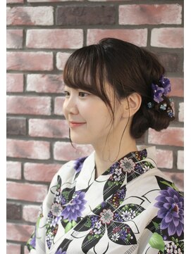 エクラート イーリス 高田馬場店(ECLART IriS) 《高田馬場美容室IriS》浴衣の着付けとヘアセット☆