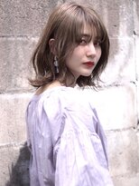 アトリエ フェム(atelier.fem)&nbsp;atelier.fem　シアーグレージュ×シースルーバングミディ