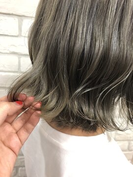 シュガー ヘアアンドネイル 仙台(SUGAR) 外ハネロブ透明感アッシュベージュ大人可愛い20代オリージュ