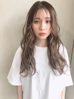 レップ(REP) 透明感シースルバング×ミルクティーベージュ