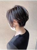 O-tete ハンサムショートスタイルグレージュ系カラー