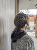 ショート×ブルーアッシュ