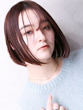 クラッチ 博多(CLUTCH) 大人可愛い２０代３０代４０代小顔　チェリーブラウン G6