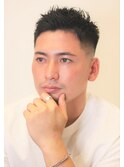 0mmスキンフェード刈上げアップバングベリーショートツイスト　I