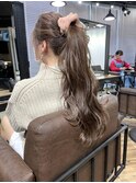 ホワイトグレージュ コンマヘア くすみブルー ダークアッシュ