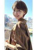 大人可愛い20代30代40代ショートボブ丸みショート◎