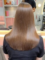 ロンドポレール 北千住(Lond polaire)&nbsp;縮毛矯正×グレージュカラー×デザインカラー×シルキーベージュ