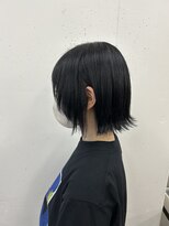 ニカ 溝の口(NICA)&nbsp;ブルーブラック×顔わまりレイヤーボブ＊【NICA 溝の口店】