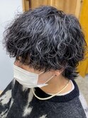 マッシュウルフ×パーマ