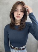  束感バング×レイヤー