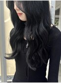 黒髪ウェーブ
