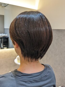 ナカドット エマノン 池袋(__naka.__ EMANON) 20代/ショート縮毛矯正/ブラウンヘア/池袋