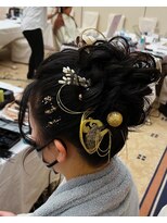 ラグズ 茅ヶ崎(LAGUZ)&nbsp;【ヘアセット】 和装高めシニヨン 茅ヶ崎ヘアセット 早朝セット