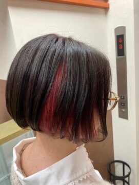 エターナルバイマティーナ(Eternal by MATINA) 【ディープレッド/刈り上げボブ/インナーカラー】20代30代40代