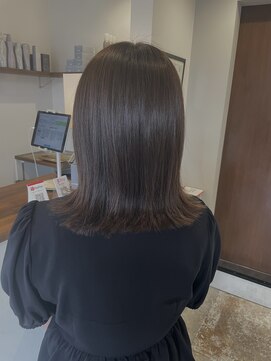 エファッセ 鴻巣2号店(efface) アッシュベージュ×外はね×ナチュラルカラー×艶髪×暗め