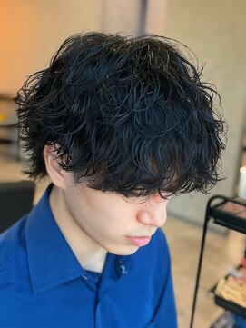 ネクストメンズ 表参道(NEXT men's) ダークアッシュ/ニュアンスパーマ/韓国マッシュ/スペインカール