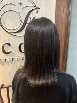 イコウヘアデザイン(icou hair design) 切りっぱなし×アッシュグレー