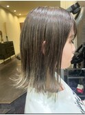 レイヤーボブ、グレージュ