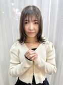 ミディアム【顔まわりレイヤー×外ハネミディアム】