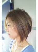 20代30代40代50代前下がり くびれショートボブ