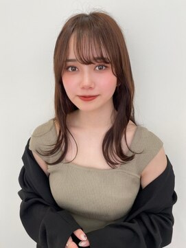 ハニー 町田(HONEY) 韓国風ワイドバングイメチェン小顔レイヤー美髪ココアブラウン2