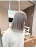 【ハイトーンダブルカラー】ブリーチ＋ノンダメージカラー　￥18700