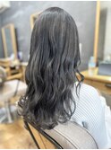アッシュグレージュ/レイヤースタイル/黒髪/我孫子