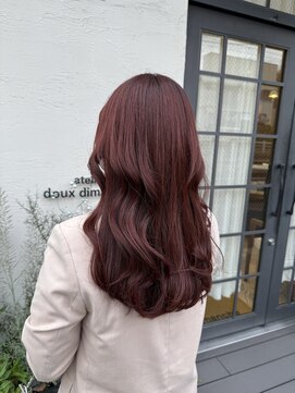 アトリエドゥーディマンシュ atelier doux dimanche ピンクブラウンカラー