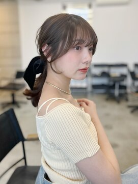 フォンズ(FONS) 前髪カット 顔まわりカット グレージュ