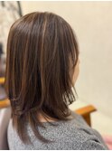 ひし形/大人可愛い/斜めバング/30代40代50代/ミセスヘア1A