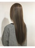 極細ナチュラル白髪ぼかしハイライト