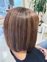 エフエフヘアー(ff hair) back style☆白髪ぼかしハイライトカラーvol.833