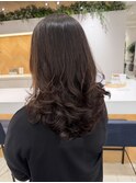 コテ巻き風パーマ　韓国ヘア