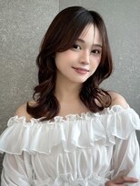 ルームバイシー 新宿(Loom. by Sea)&nbsp;ココアベージュ×レイヤー[小顔/黒髪/オリーブグレー]