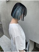 着物ヘア/大人ガーリー/ダークアッシュ/似合わせカット/原宿