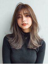 ダル 渋谷/表参道(DAL.)&nbsp;顔周りカットハッシュカットダークブラウンワンホンレイヤー韓国