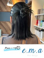 エマヘアデザイン(e.m.a Hair design) かちもりハーフアップ