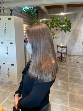 クレエ ヘアー デザイン(creer hair design) 艶カラーゆるふわ大人可愛いセミウェットウェーブロングヘア