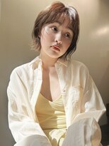 ニール 名古屋 伏見 丸の内(NEELU)&nbsp;【NEELU_misa】ダブルカラーでつくるブラウンベージュ