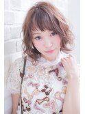 【el zafiro  kitahama】大人かわいい　ふんわり　カール　ボブ