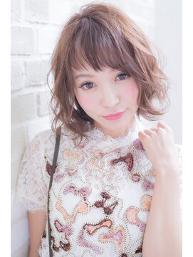 エルサフィロ キタハマ(el zafiro kitahama) 【el zafiro kitahama】大人かわいい ふんわり カール ボブ