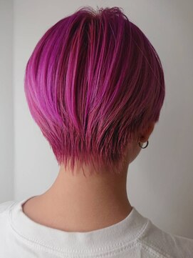 ブロッサム 朝霞台店(Blossom) ブリーチ必須☆【ピングバイオレット】のショートスタイル