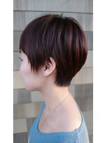 シエリヘアーデザイン(SIERI HAIR DESIGN)&nbsp;《　SIERI 》　レッド系カラーの似合わせショート
