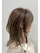ヴェイスサロン(Vase Salon) ホワイトグレージュミニウルフデジタルパーマチェリーブラウン65