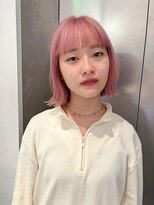 ベチカ(vetica)&nbsp;20代30代40代/桃色ピンクベージュのボブヘア＊