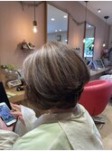 白髪ぼかしハイライト