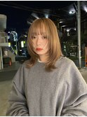 ウルフヘア レイヤーカット ミディアムウルフ【岡田 陸】
