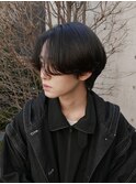 ニュアンスパーマワンカールパーマセンターパート韓国ヘア