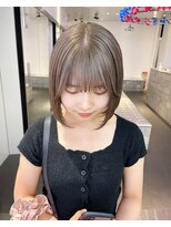 ダブルカラーグレージュカラーケアブリーチ韓国ハイトーン